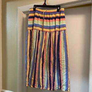 American Eagle Outfitters Multicolor Striped Maxi Skirt